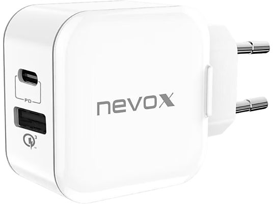 NEVOX 1760 PD - Chargeur mural USB (blanc)