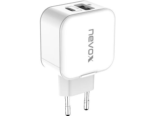 NEVOX 1760 PD - Caricatore USB da parete (Bianco)