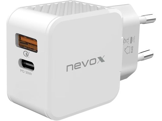 NEVOX 2009 PD - Caricatore USB da parete (Bianco)