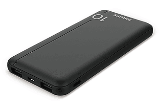 PHILIPS DLP1812PB 10.000 mAh 2xUSB-A  2.1A USB-C Çıkış PD Taşınabilir Şarj Cihazı Siyah_1