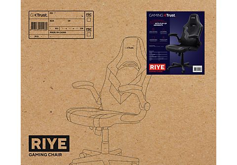 TRUST Chaise gaming noire Riye (GXT703)