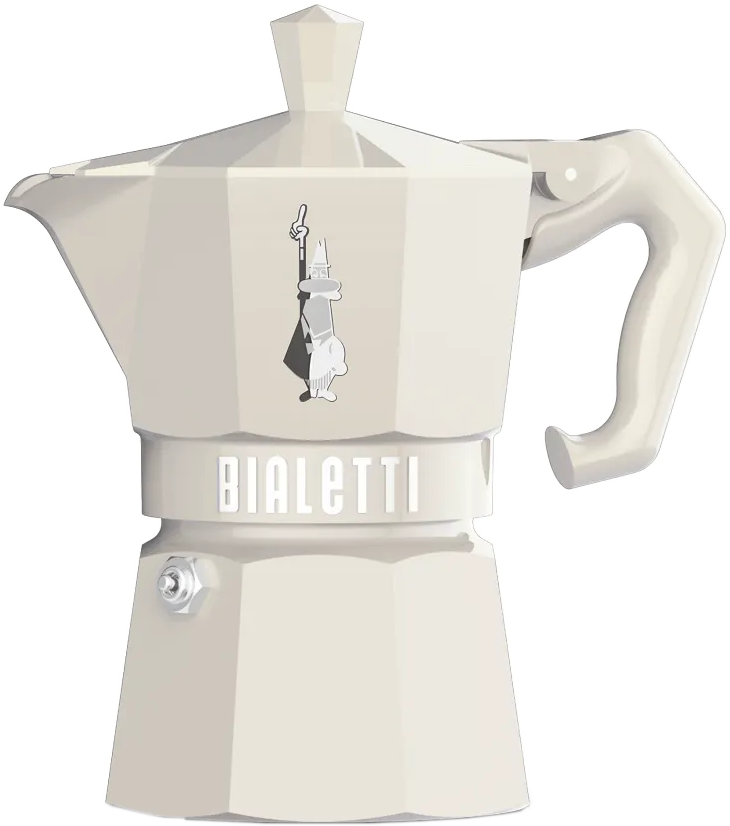 BIALETTI 9059 Moka Exclusive 3 adagos kotyogós kávéfőző, krém