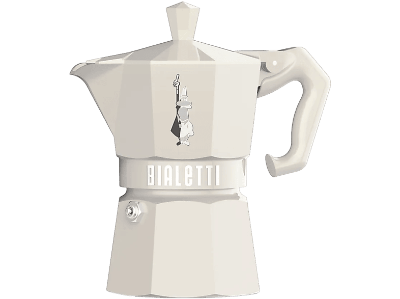 BIALETTI 9059 Moka Exclusive 3 adagos kotyogós kávéfőző, krém