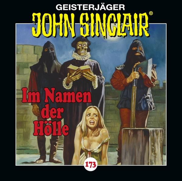 Buchcover: John Sinclair, Im Namen der Hölle, mit Horrorbildern.