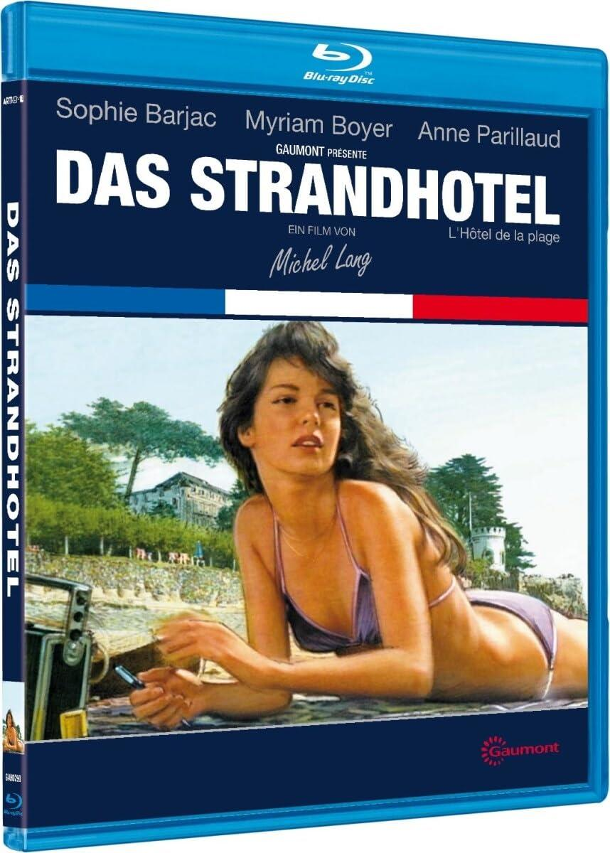 Blu-ray-Box-Art mit Frau im Bikini am Strand, französischer Text.