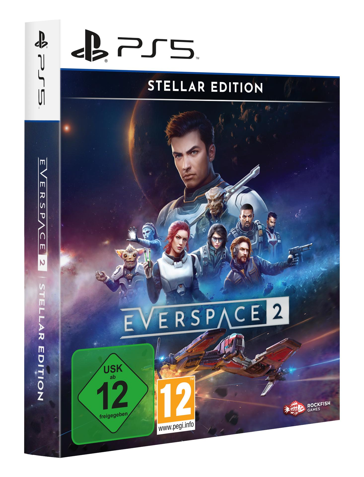 Spielcover für Everspace 2: Stellar Edition, PS5-Logo.