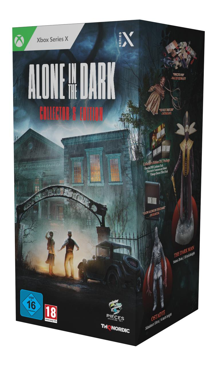 Box-Art für Alone in the Dark: Collector's Edition mit Spielcharakteren darauf.