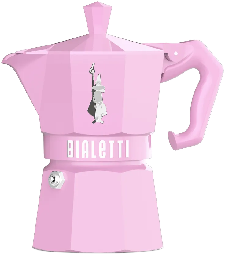 BIALETTI 9063 Moka Exclusive 3 adagos kotyogós kávéfőző, rózsaszín