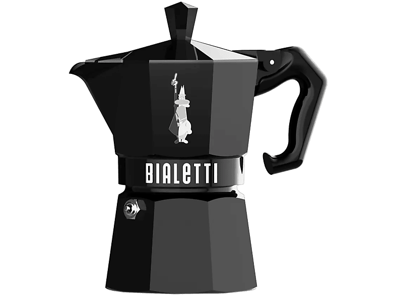 BIALETTI 9065 Moka Exclusive 3 adagos kotyogós kávéfőző, fekete