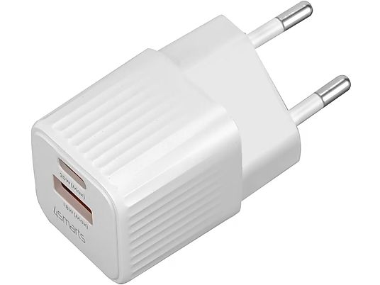 4SMARTS VoltPlug Duos Mini - Chargeur mural USB (Blanc)