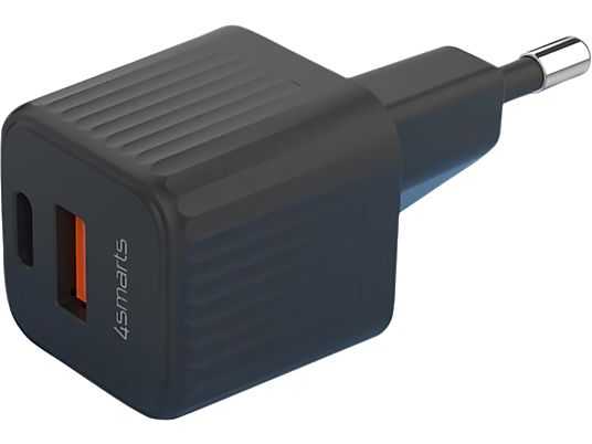 4SMARTS VoltPlug Duos Mini - Chargeur mural USB (Noir)