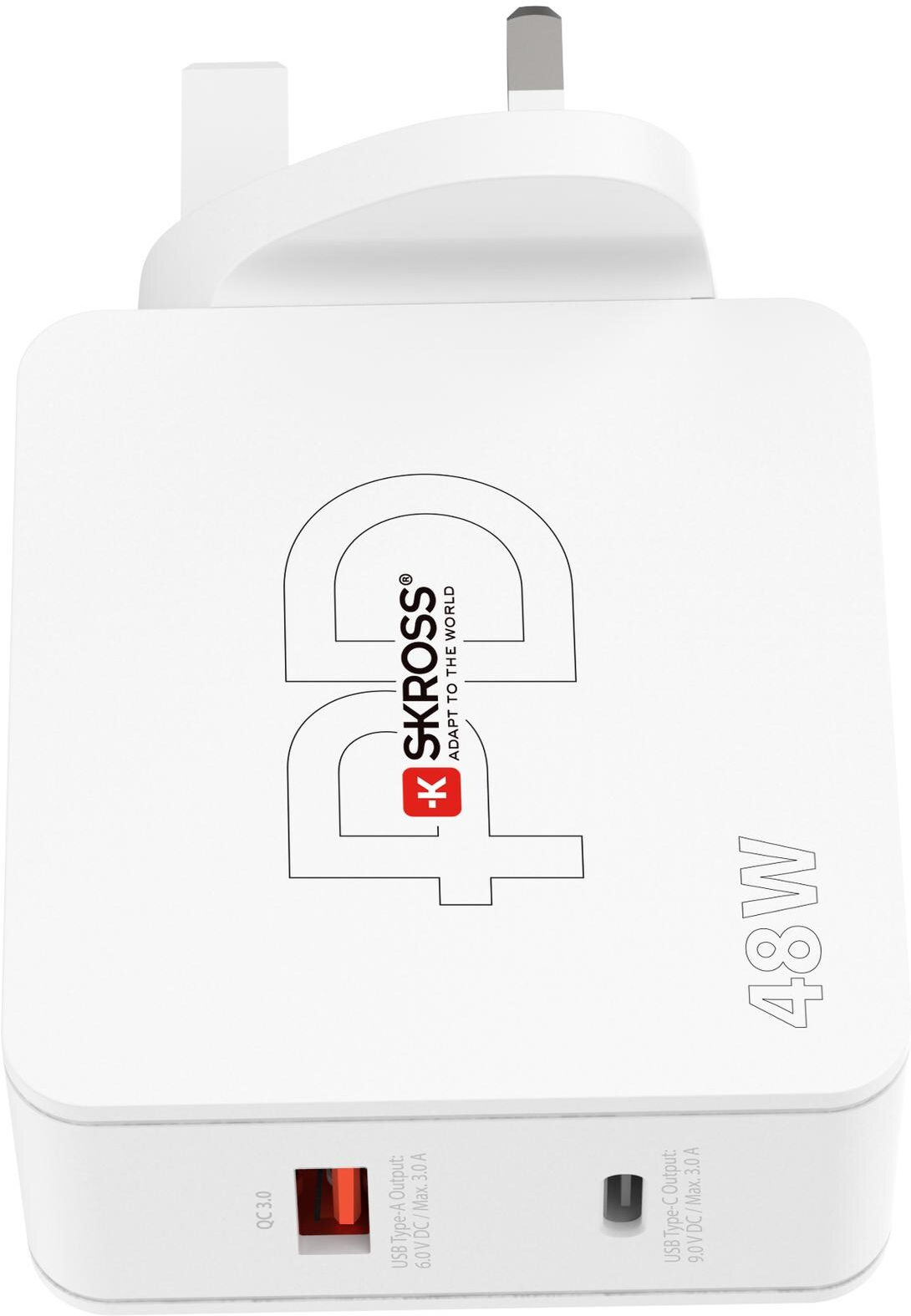 SKROSS Multipower 2 Pro+ - USB-Wandladegerät (Weiss)