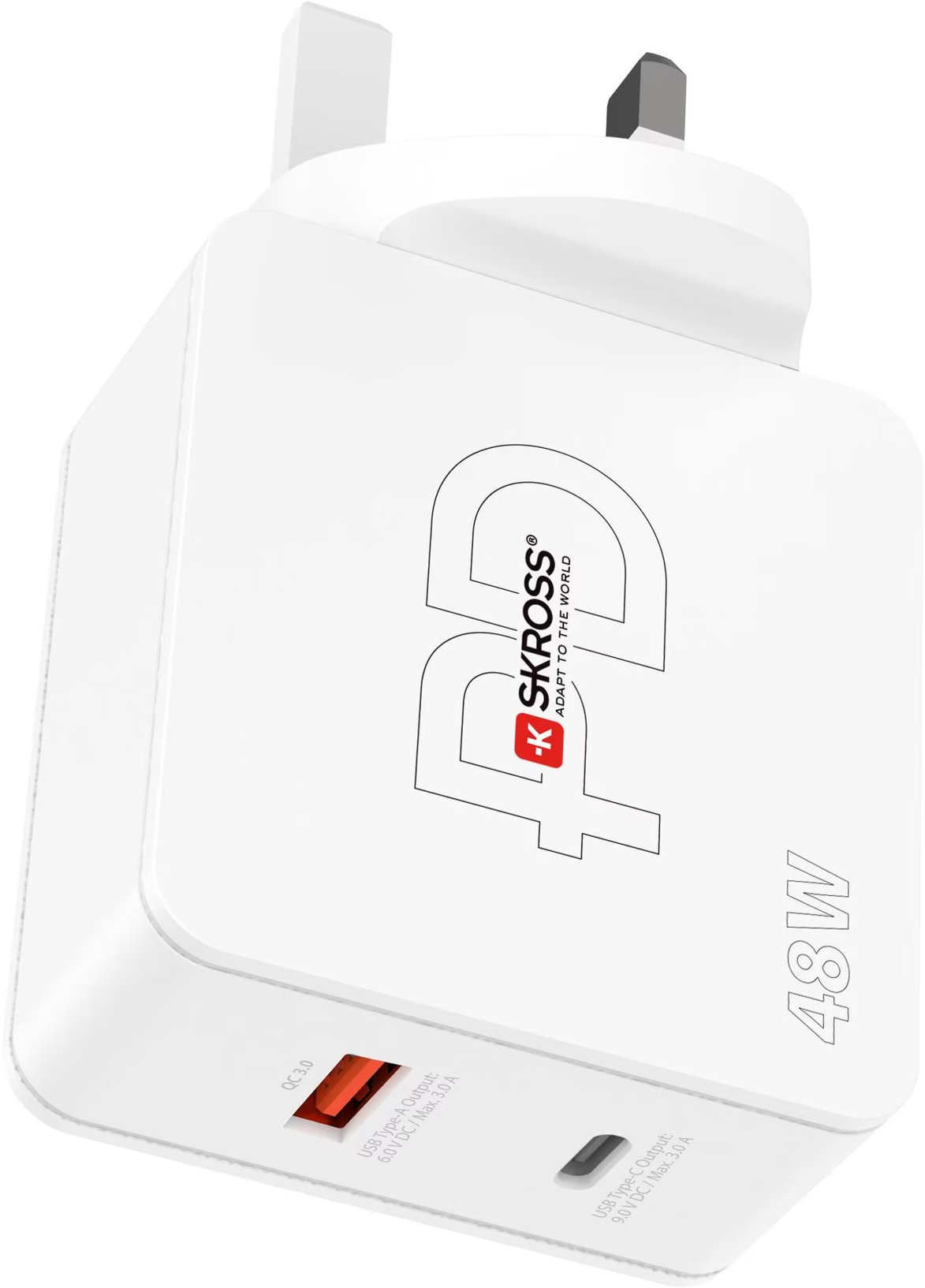 SKROSS Multipower 2 Pro+ - USB-Wandladegerät (Weiss)