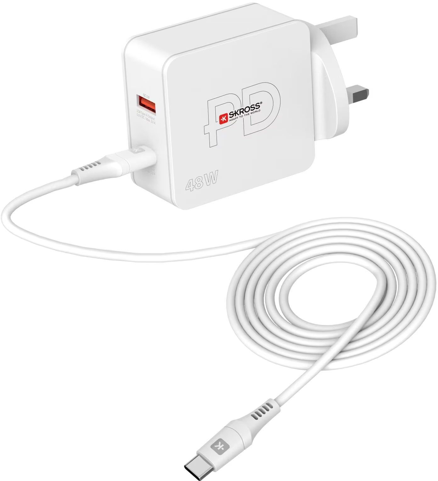SKROSS Multipower Combo+ - USB-Wandladegerät (Weiss)