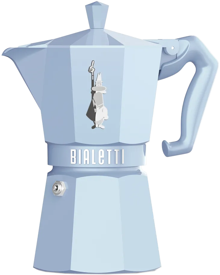 BIALETTI 9062 Moka Exclusive 6 adagos kotyogós kávéfőző, kék