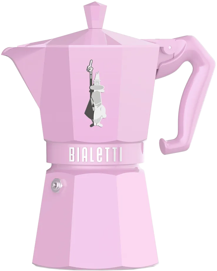 BIALETTI 9064 Moka Exclusive 6 adagos kotyogós kávéfőző, rózsaszín