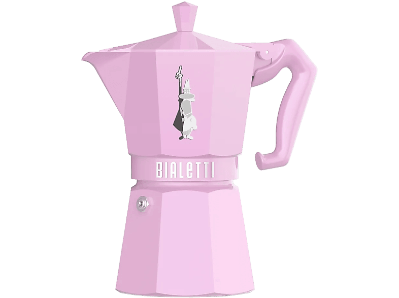 BIALETTI 9064 Moka Exclusive 6 adagos kotyogós kávéfőző, rózsaszín