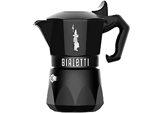 BIALETTI 9071 Brikka Noir Exclusive 2 adagos kotyogós kávéfőző, fekete