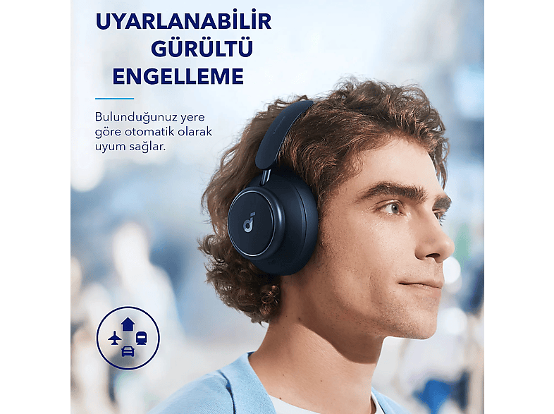 ANKER Soundcore Life Q45 Bluetooth Kulak Üstü Kulaklık Siyah_2