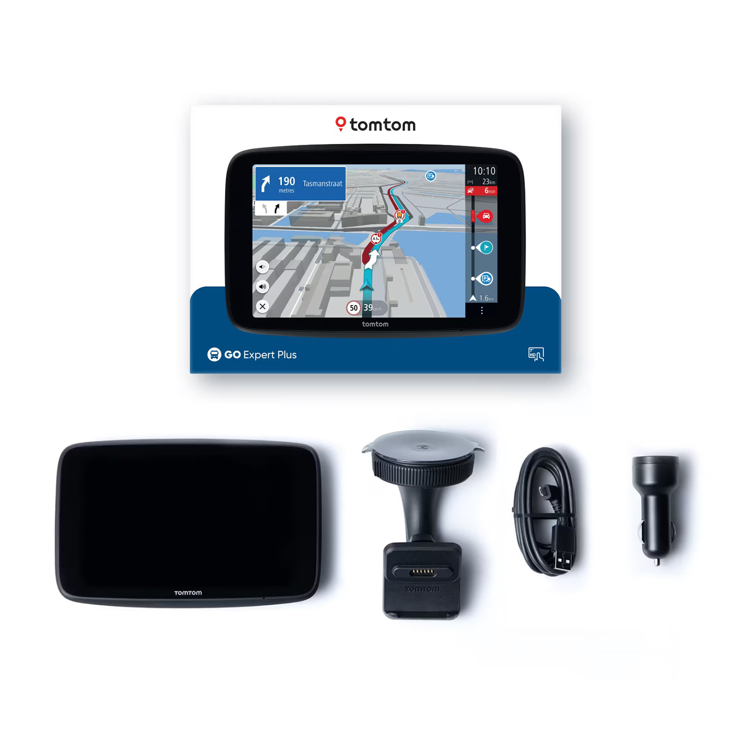 Navitech Custodia GPS nera compatibile con Tomtom Car Sat Nav GO Premium 5 Inch