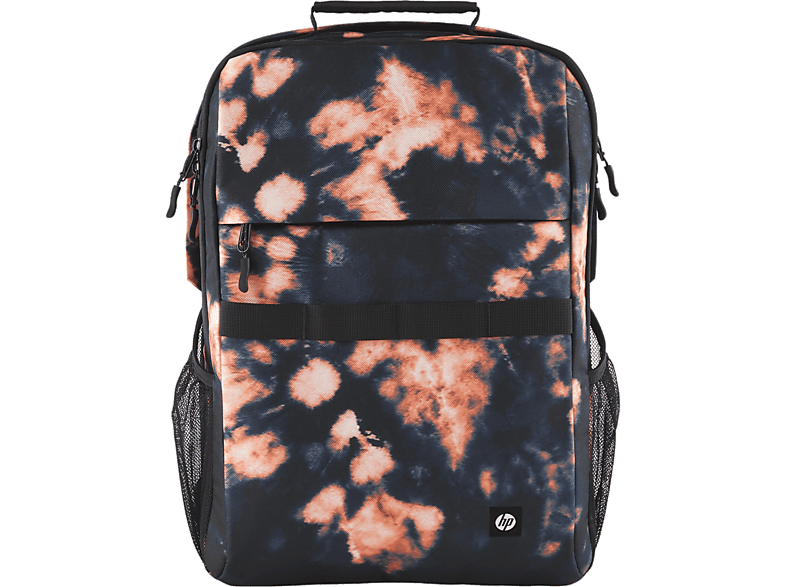 Mochila para portátil - HP Campus XL con teñido anudado, 20 L, Portátiles hasta 16", Tablet, Acolchado, Materiales impermeables, Negro