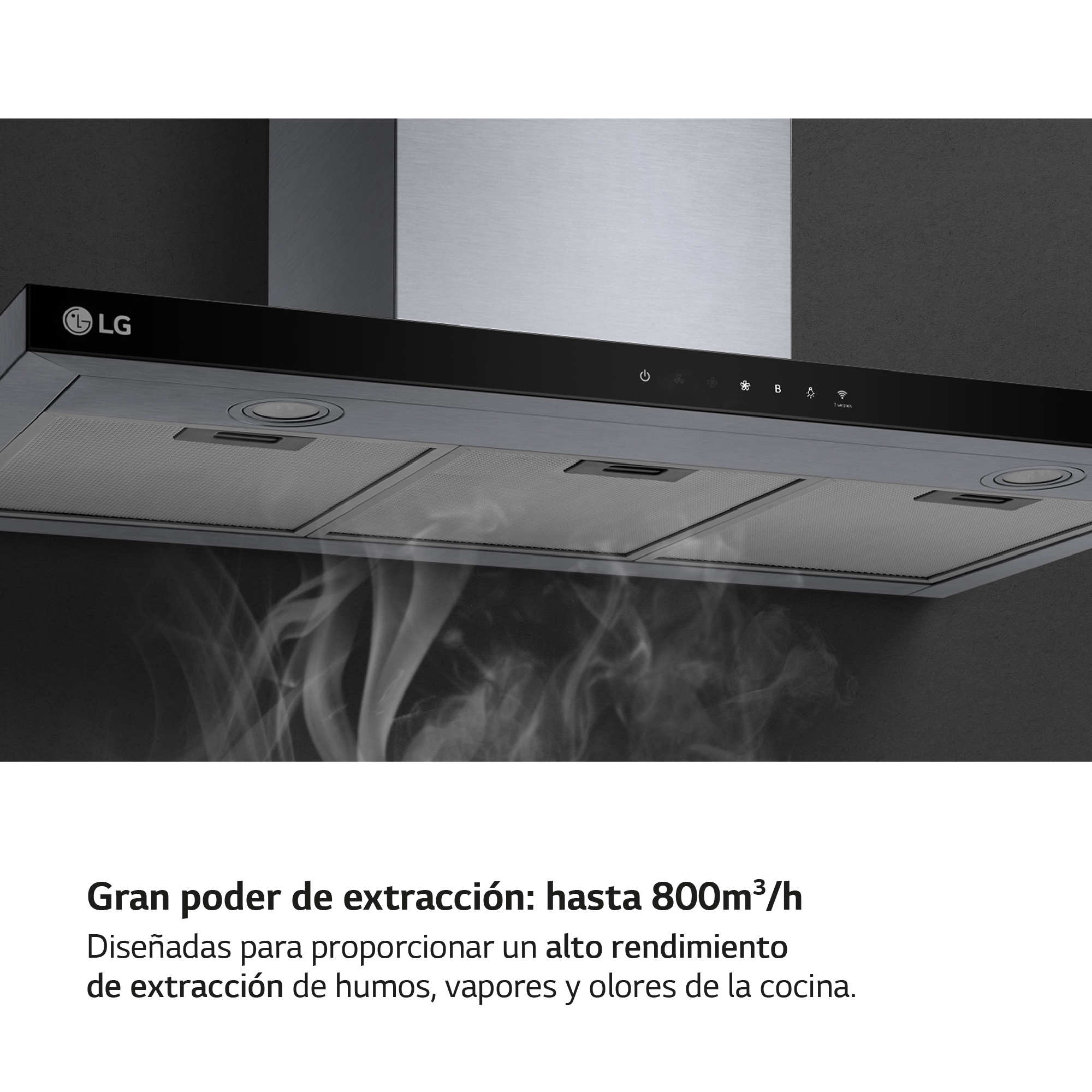 Encimera negra con cuatro quemadores y una pantalla digital.