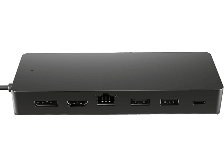 HP Concentrador multipuerto universal USB-C, 7 puertos, Windows®, macOS y Chrome OS®, Negro