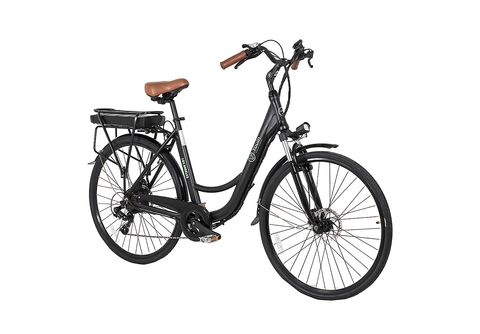 Moma Bikes Bicicleta Electrica, Urbana EBIKE-28, Alu. SHIMANO 7V