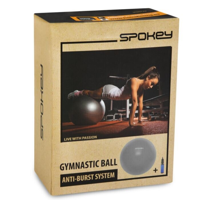 Piłka gimnastyczna SPOKEY FITBALL 55 cm 929870 Szara