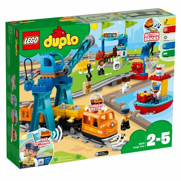 Klocki LEGO Duplo 10875 Pociąg towarowy
