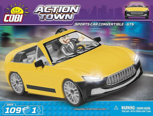 Klocki COBI Action Town - Sportowe Cabrio - GTS 1804