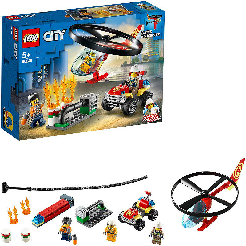 Klocki LEGO City - Helikopter strażacki leci na ratunek LEGO-60248