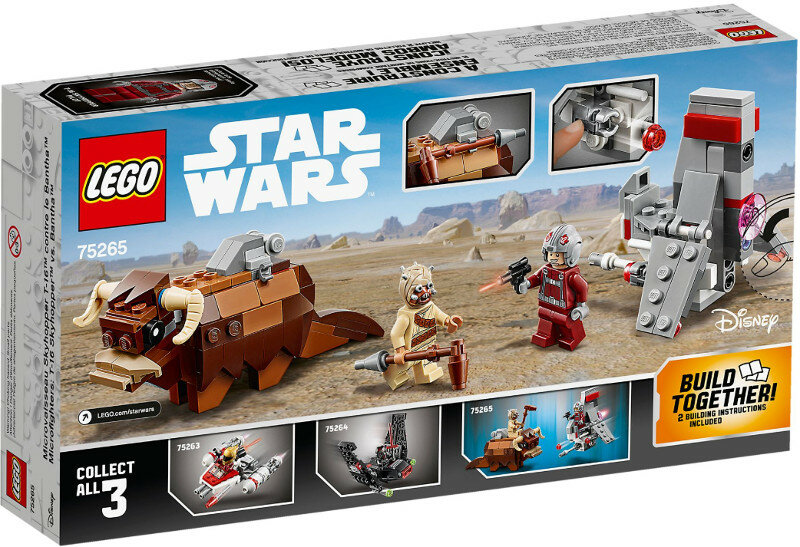 Klocki LEGO Star Wars - T-16 Skyhopper kontra mikromyśliwce Bantha LEGO-75265