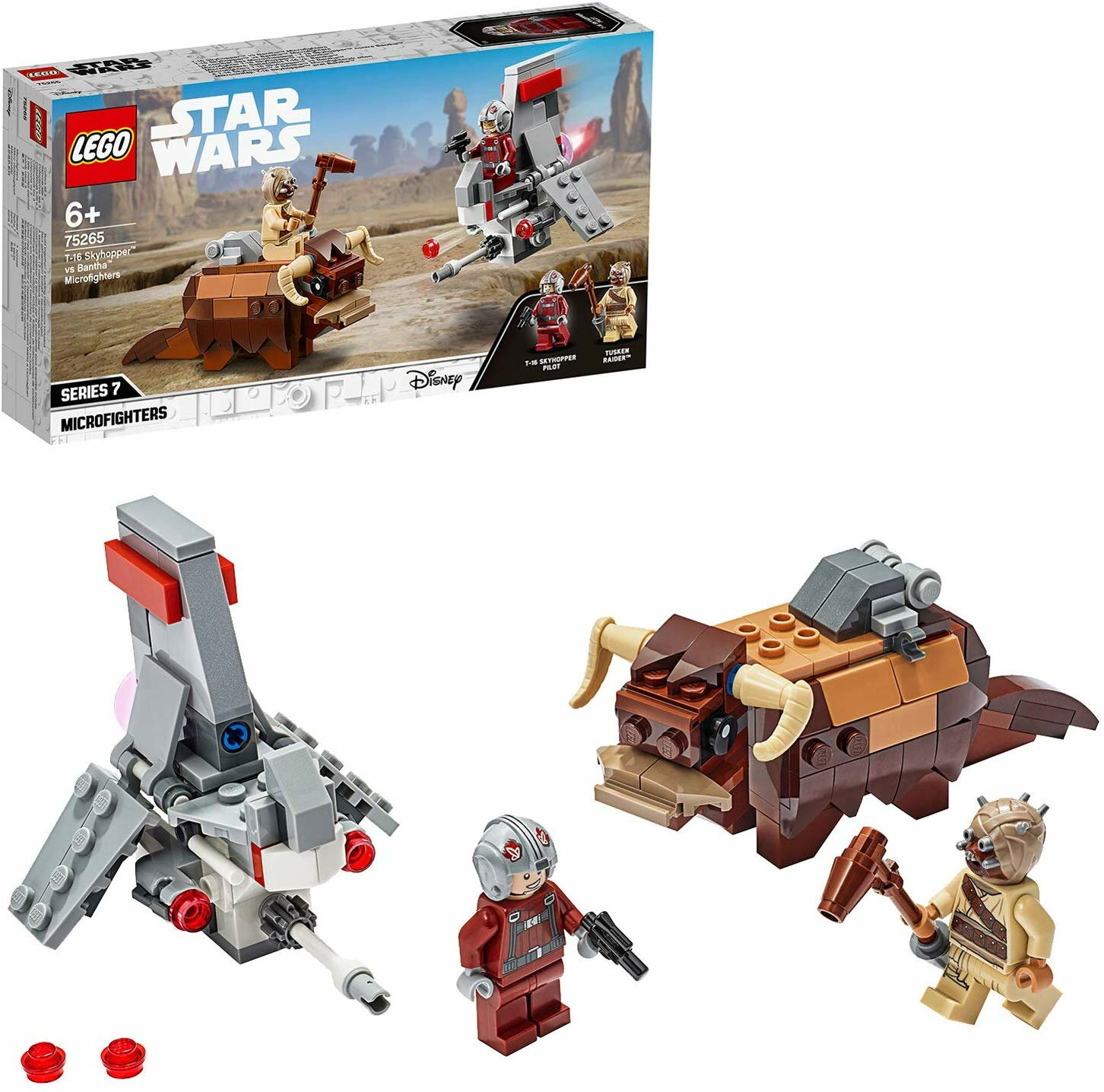 Klocki LEGO Star Wars - T-16 Skyhopper kontra mikromyśliwce Bantha LEGO-75265
