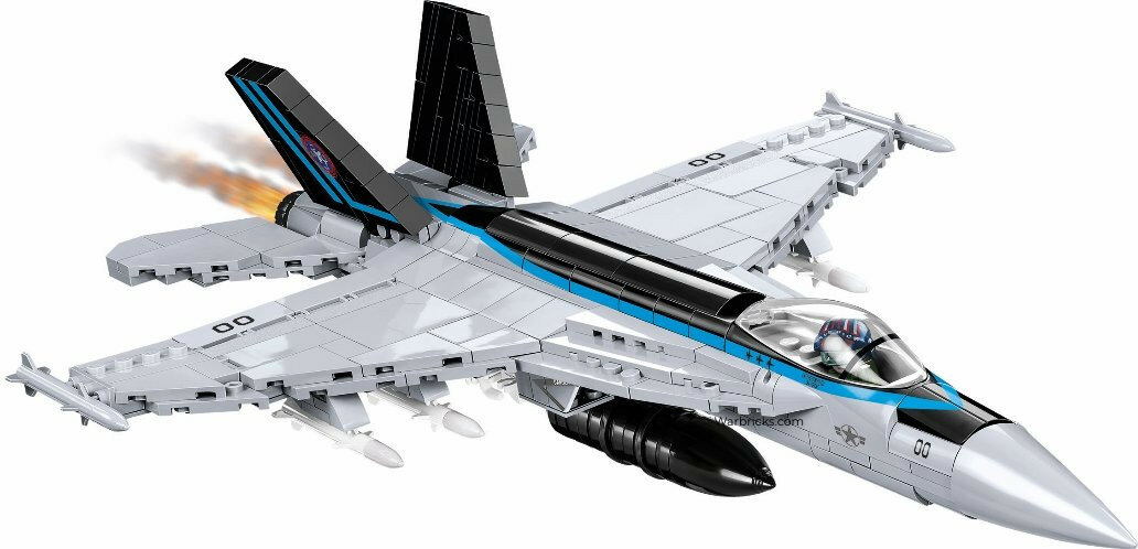Klocki COBI Armed Forces: F/A-18E Super Hornet Limited Edition - samolot myśliwski 5805