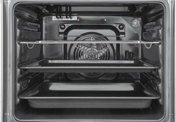 Etykieta energetyczna piekarnika Amica, pokazująca klasę efektywności energetycznej A.