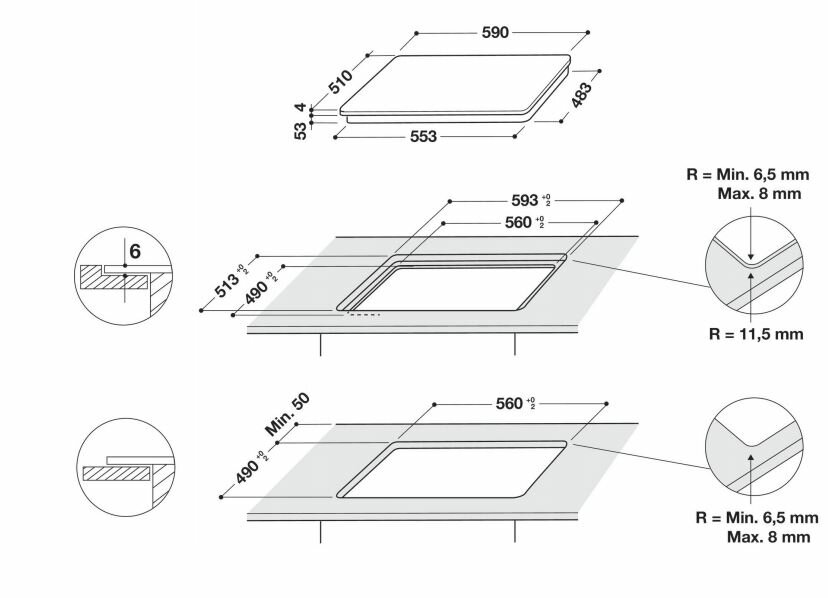 Płyta indukcyjna WHIRLPOOL SMC604FBT