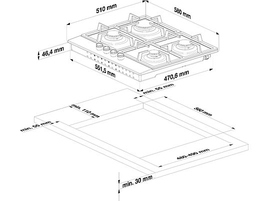 Płyta gazowa BEKO HIAW64225SX