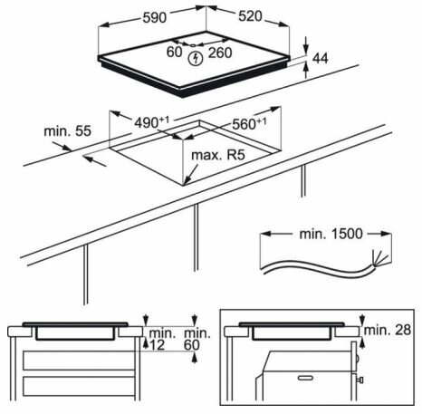Płyta indukcyjna ELECTROLUX EIV64440BS Slim-Fit