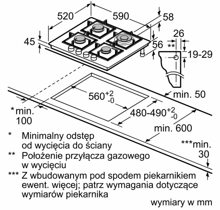 Płyta gazowa SIEMENS EN6B6HB90