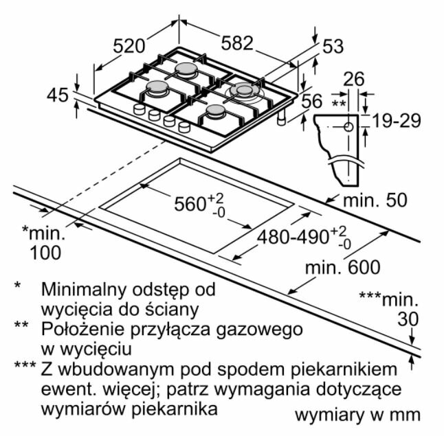 Płyta gazowa BOSH PCH6A5B90