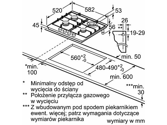 Płyta gazowa BOSH PCH6A5B90