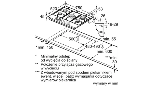 Płyta gazowa SIEMENS EG7B5QB90 iQ300