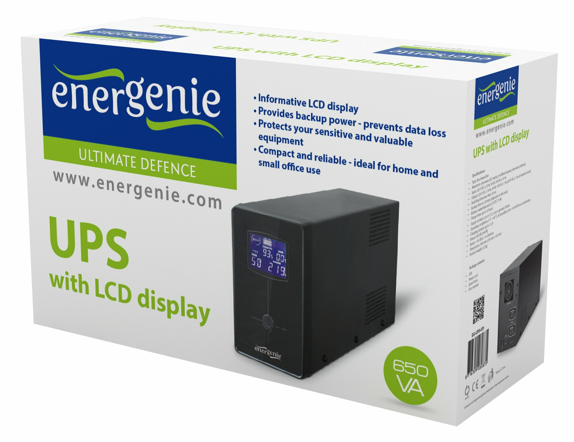 Zasilacz UPS ENERGENIE EG-UPS-031