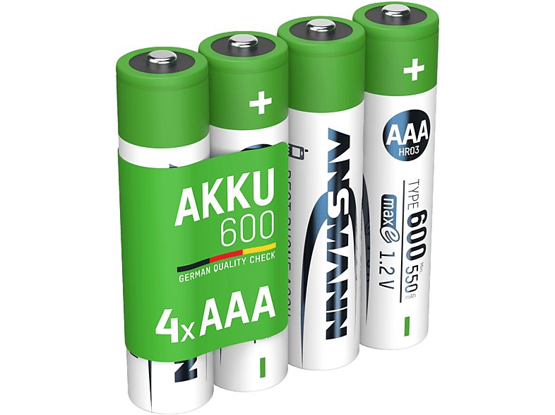 ANSMANN Micro AAA Ni-MH 550 mAh 4 Stück - Akku