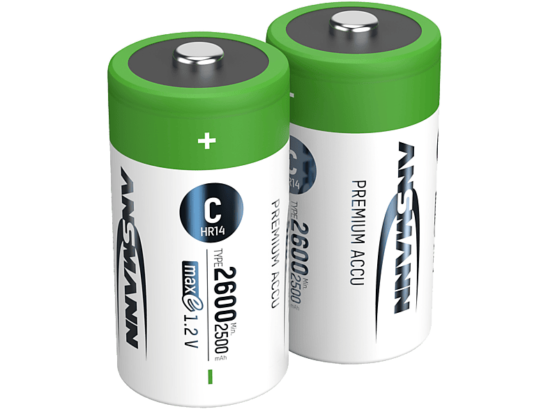 ANSMANN Baby C Ni-MH 2500 mAh 2 Stück - Akku