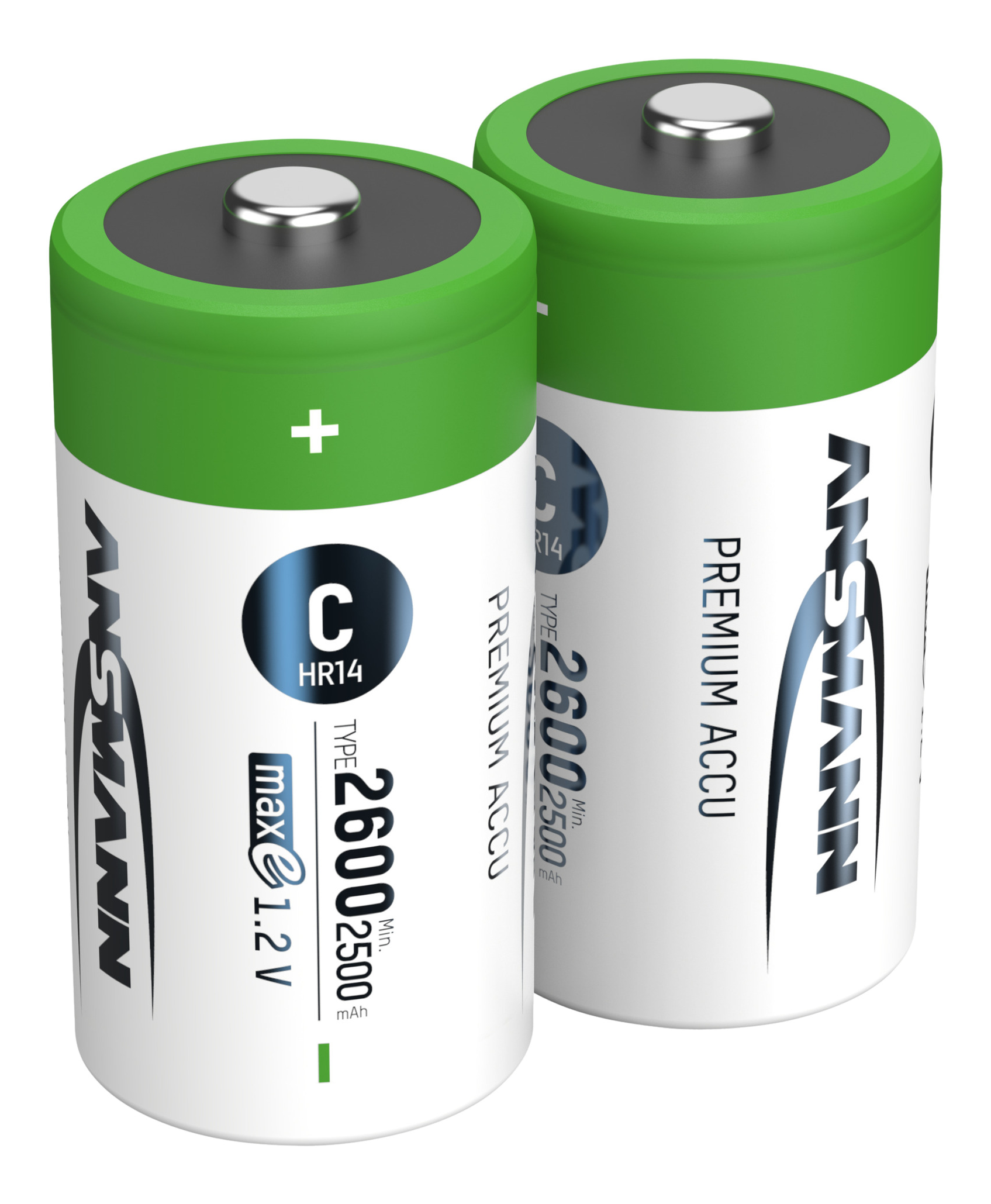 ANSMANN 2 batterie Ni-MH Baby C da 2500 mAh - Batteria ricaricabile