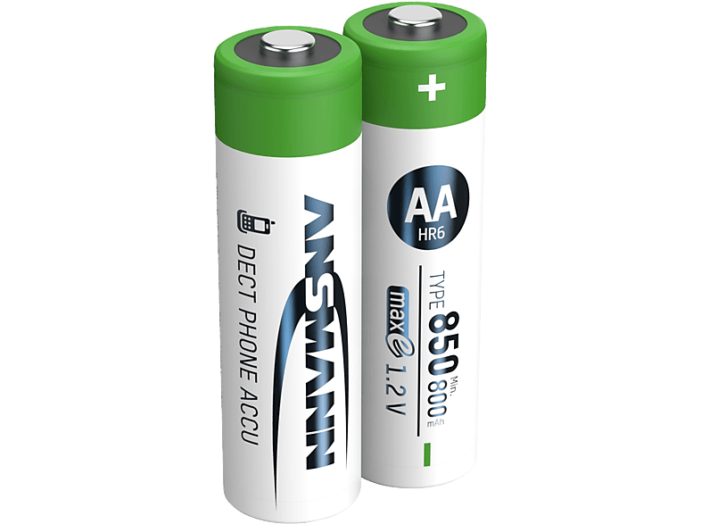 ANSMANN Mignon AA Ni-MH 800 mAh DECT 2 Stück - Telefonakku