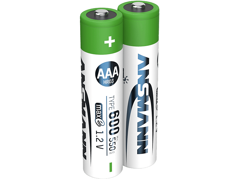 ANSMANN Micro AAA Ni-MH 550 mAh 2 Stück - Solarakku