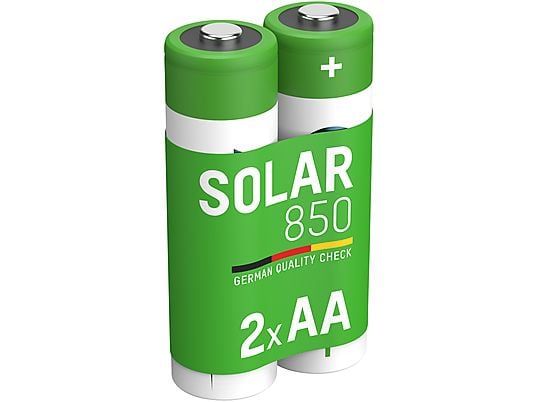 ANSMANN 2 batterie Ni-MH Mignon AA da 800 mAh - Batteria solare